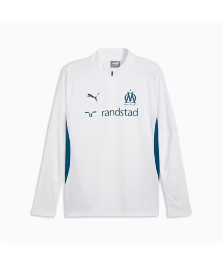 Sweat de Football Puma Om Training 1/4 Zip Haut Homme
