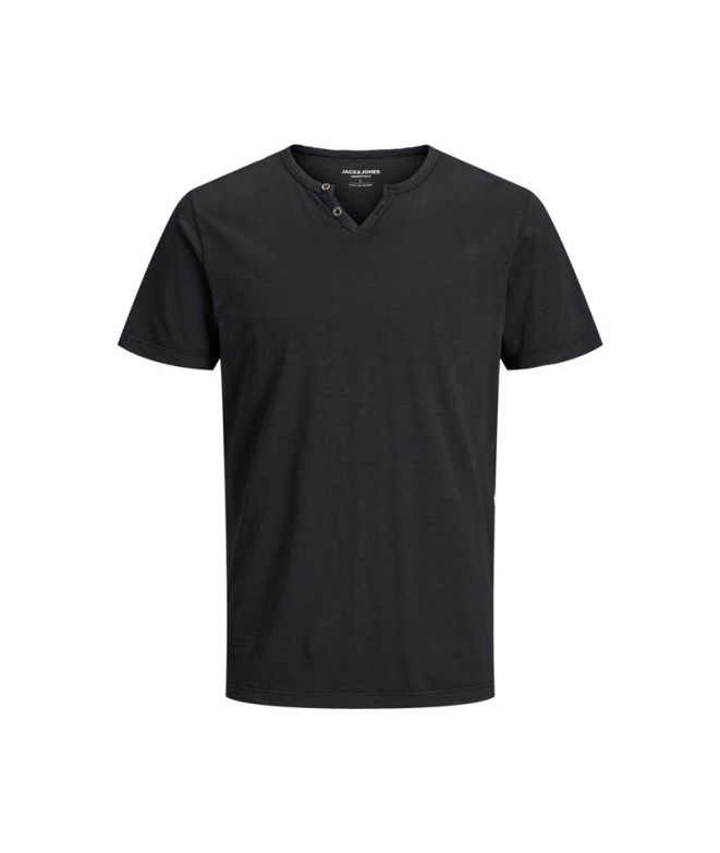 Camiseta Jack & Jones split Hombre Black