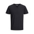 Camiseta Jack & Jones split Hombre Black