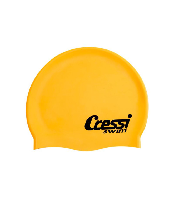 Bonnet natation de Cressi Silicone Yellow