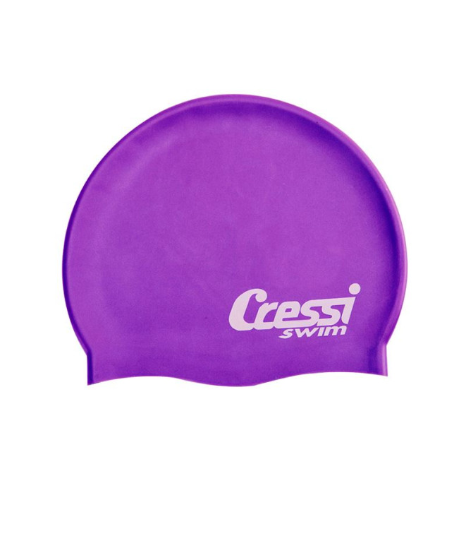 Bonnet natation de Cressi Silicone Lilas