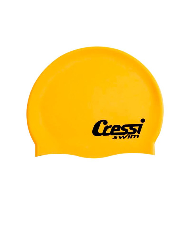 Boné natação Infantil de Cressi Silicone Amarelo