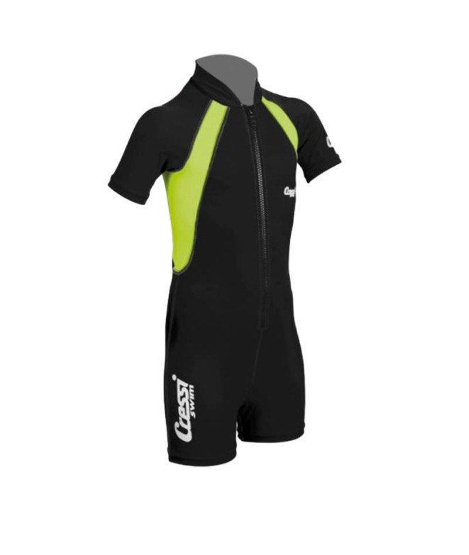 Néoprène natation Bébés de Cressi 1,5mm Noir/Citron vert