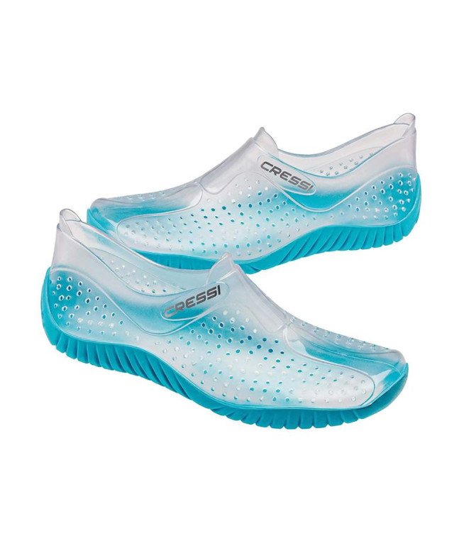 Zapatillas antideslizante de natación Cressi Trasparente-Azul