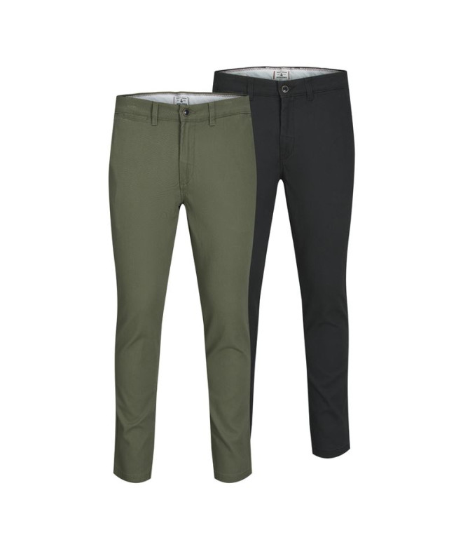 Calça Jack and Jones tmarco dave 2Pk Mp Preto Homem