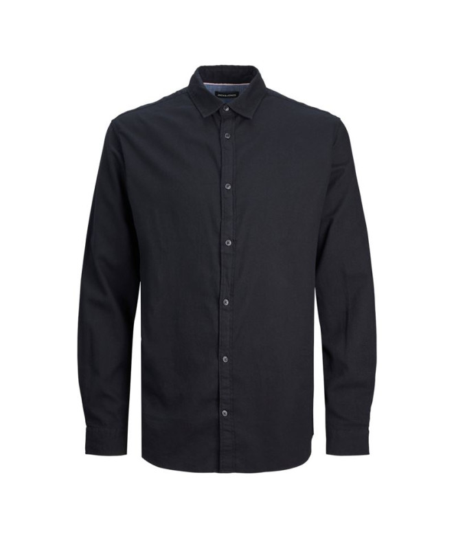 Jack and Jones Camisas Jack and Jones egingham Twill Preto Homem