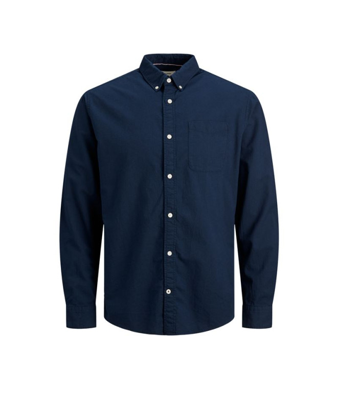 Camisa Homem Blazer Jack & Jones oxford Navy