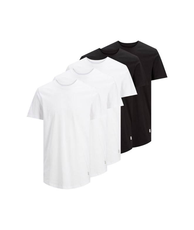 T-shirt Jack and Jones enoa 5Pk Mp White Homme