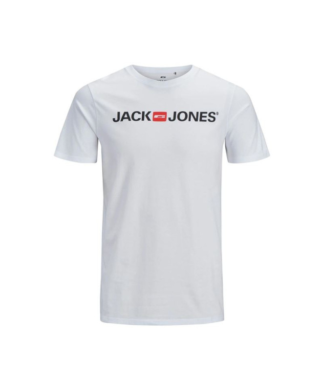 T-shirt Jack and Jones ecorp Logo Blanc Homme