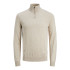 Jersey Jack and Jones eemil Knit Half Zip Oatmeal Hombre