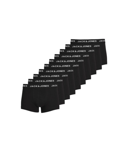Slip Jack and Jones Jacsolid 10 Packs Noir Homme