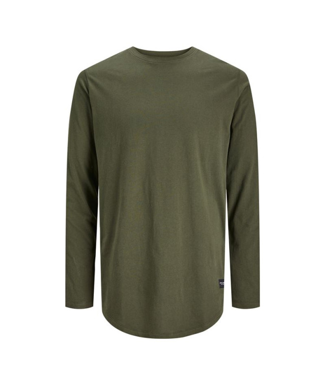 Camiseta Jack and Jones enoa O-Neck Ls Forest Night Hombre
