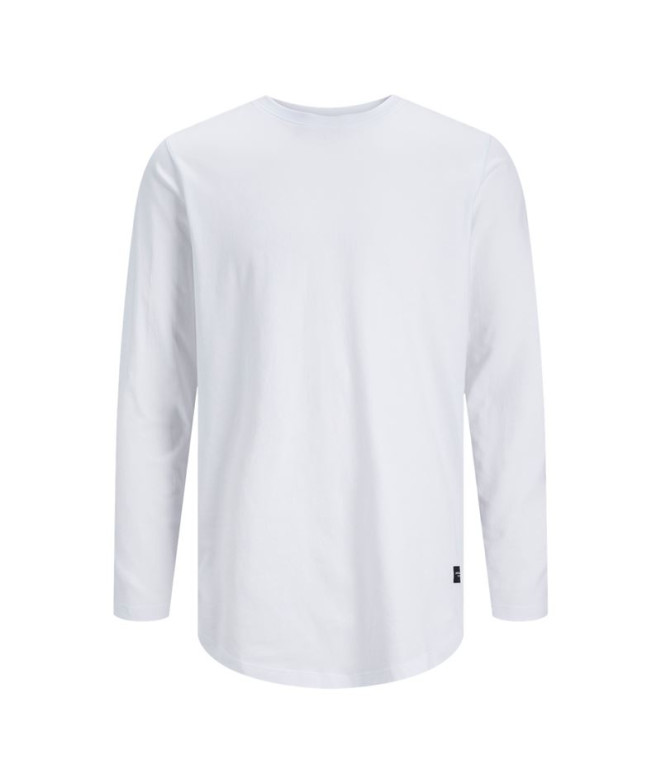 Camiseta Jack and Jones enoa O-Neck Ls White Homem