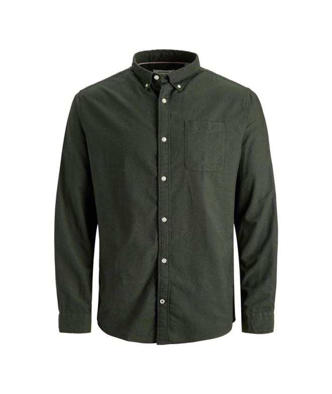 Camisa Homem Jack & Jones oxford S21 Forest Night