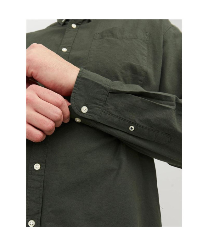 Chemise Jack & Jones oxford S21 Homme Forest Night
