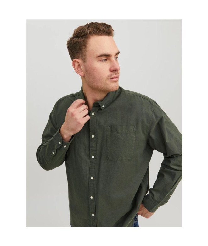 Chemise Jack & Jones oxford S21 Homme Forest Night