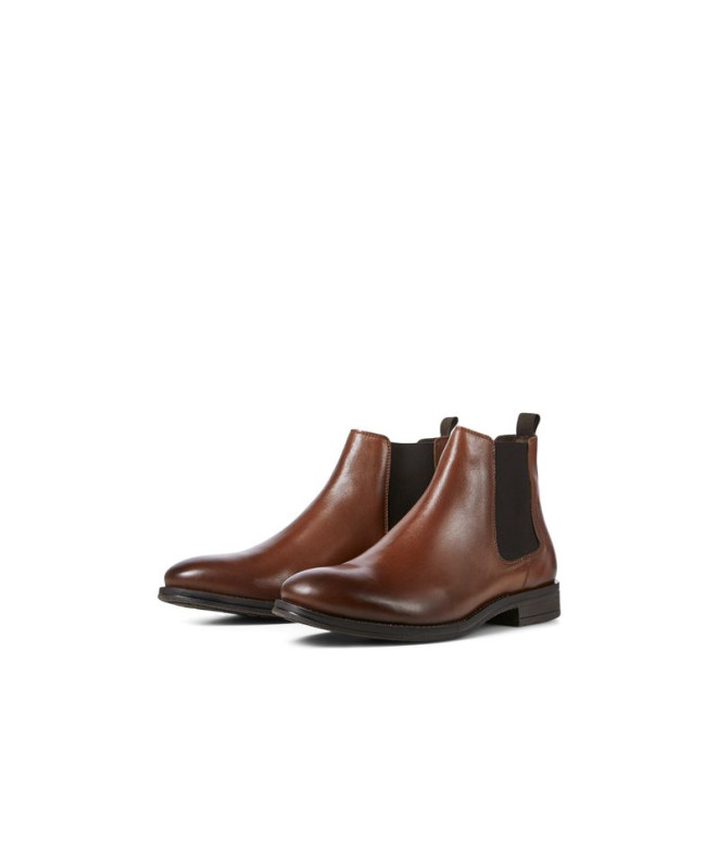 Jack and Jones Boots Jfwargo Leatherelsea Cognac Homem