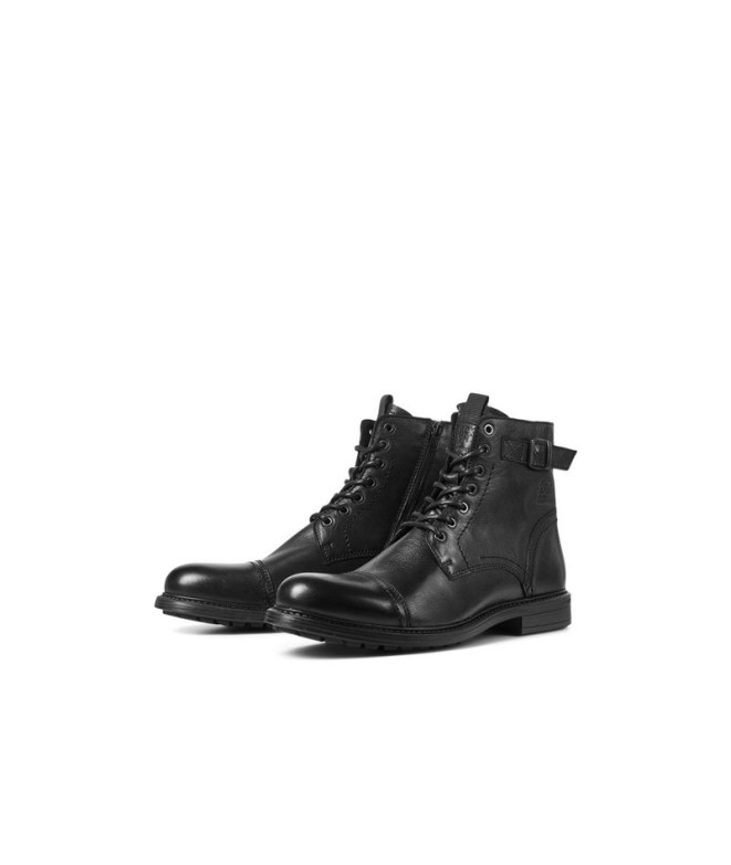 Jack and Jones Jfwshelby Leather Boot Anthracite Homme