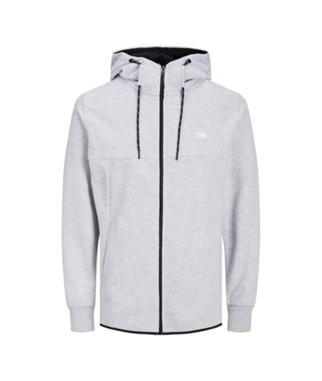 Casaco Jack e Jones Jcoair Zip. Melange cinzento claro Homem