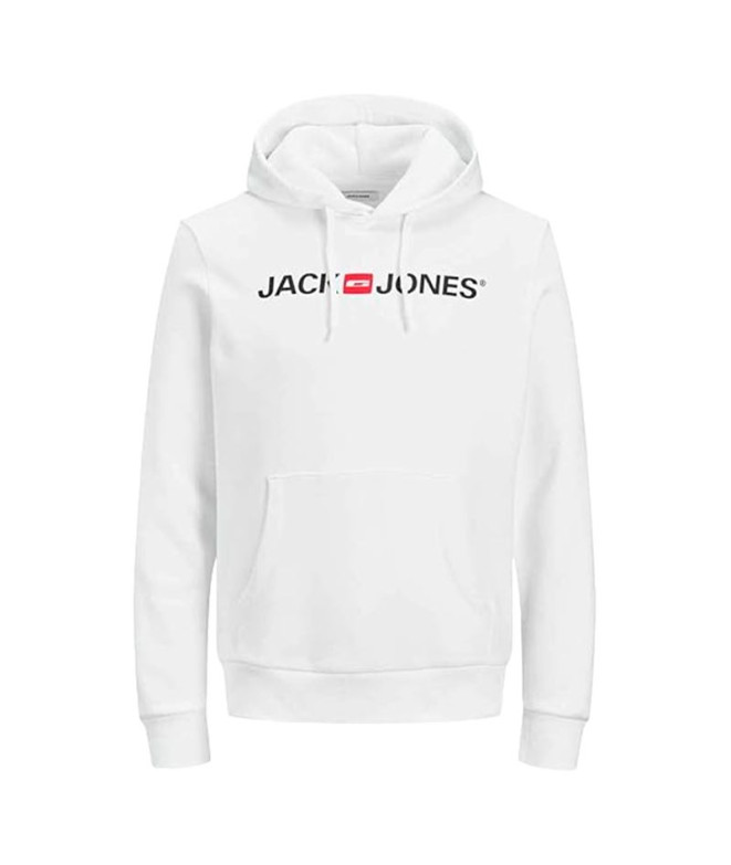 Moletom Jack & Jones Jjecorp Capuz com logótipo antigo Noos Branco