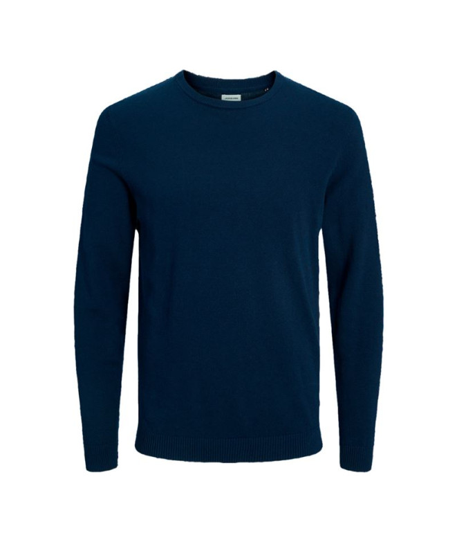 Sweat Jack and Jones ebasic Knit Navy Homme