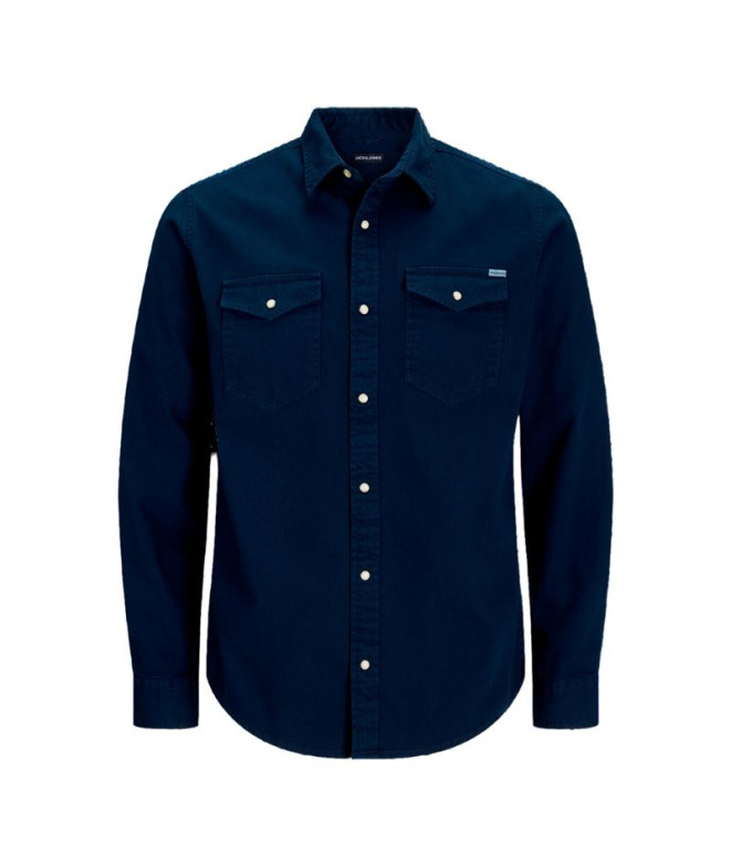 Camisa Jack & Jones esheridan L/S Dark Navy Homem