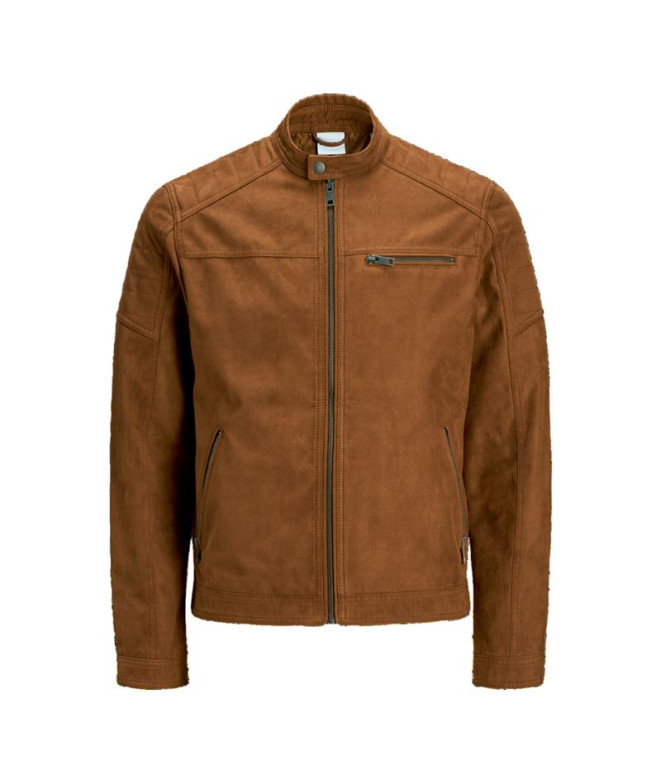 Casaco Homem Jack & Jones rocky Cognac