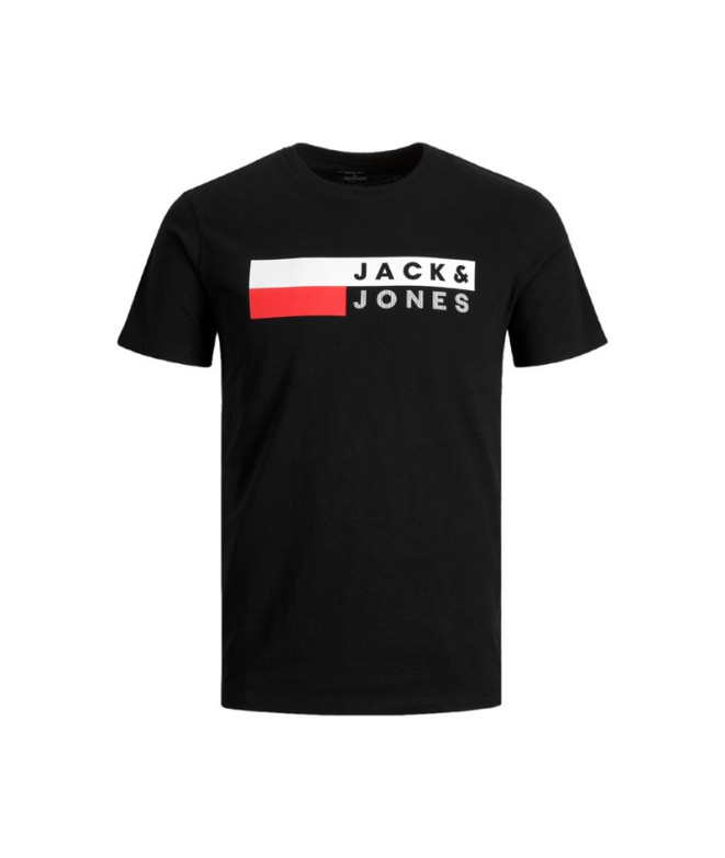 Camiseta Homem Jack & Jones corp Logo Preto