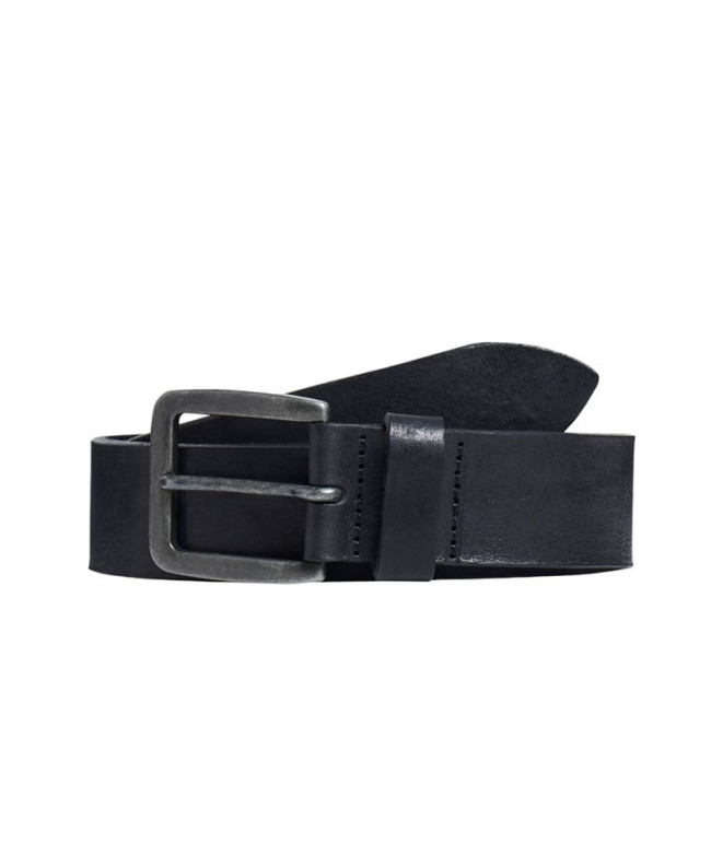 Ceinture Jack and Jones Jacvictor Leather Noir Homme