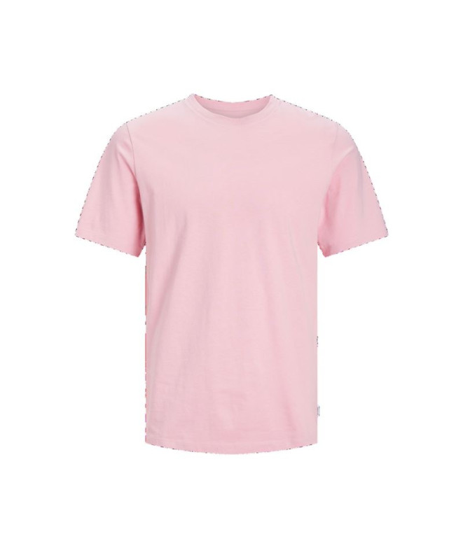 Camiseta Jack and Jones eorganic Basic O-Neck Rosa Néctar Homem