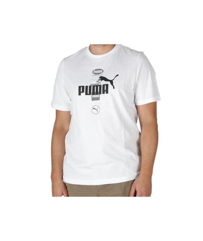 Camiseta Homem Puma Puma Power Graphic Branco