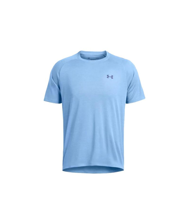Camiseta de Fitness Under Armour Tech Textured SS Hombre Azul