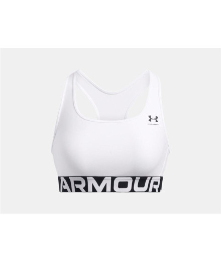 Sujetador Deportivo Under Armour Hg Mid Branded Mujer Blanco