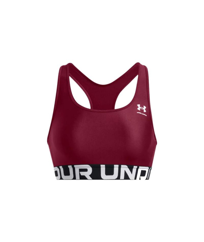 Brassiere de sport Under Armour Femme Hg Mid Branded Red