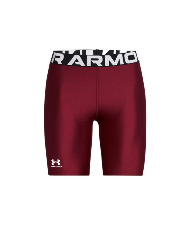 Mallas Cortos de Fitness Under Armour Hg 8In Mujer Rojo