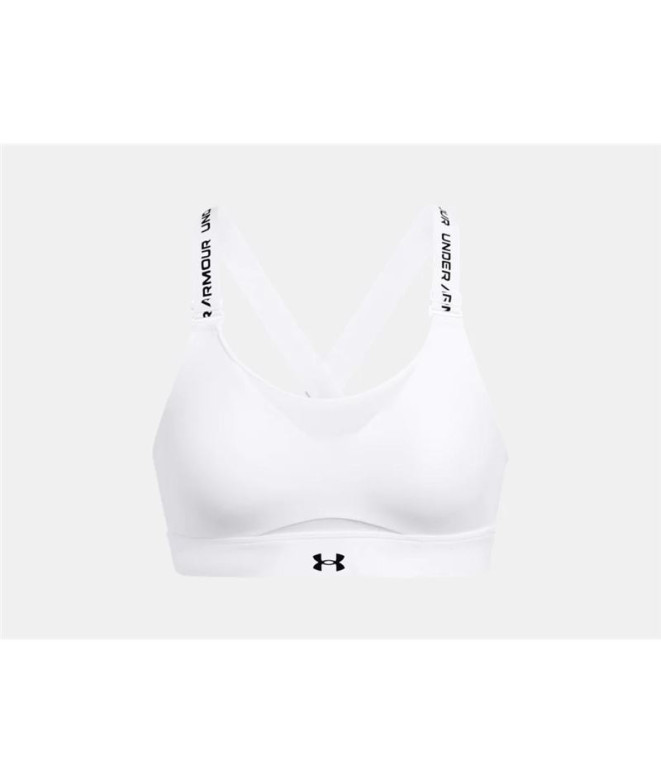 Brassiere de sport Under Armour Femme Infinity High 2.0 Blanc