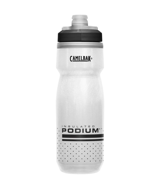 Bidón de Ciclismo Camelbak Podium Chill 0.6L Blanco/Negro