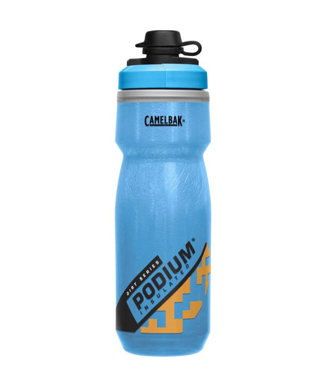 Bidón de Ciclismo Camelbak Podium Dirt Series Chill 21Oz, Azul/Naranja