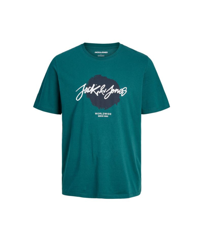 Camiseta Jack and Jones tiley Crew Deep Teal Homem