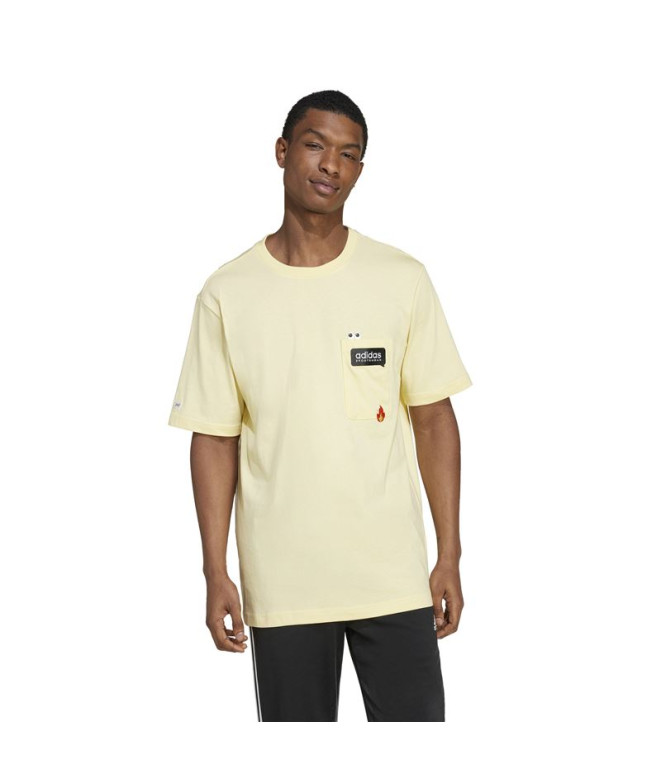 Tee shirt adidas jaune homme online