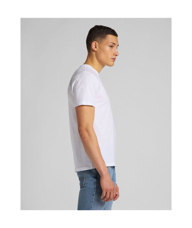 Camiseta Lee Ss Patch Logo White