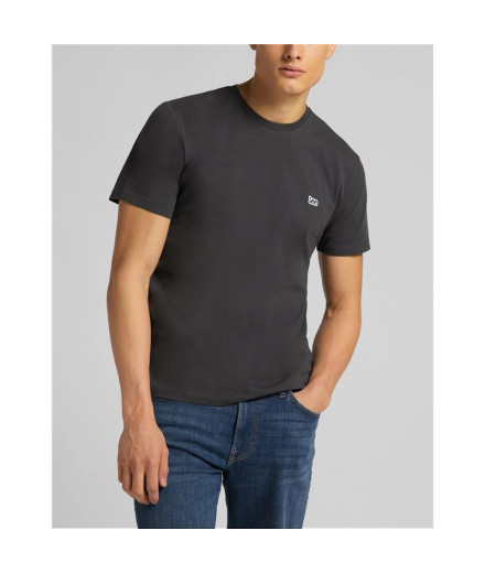 Camiseta Lee Ss Patch Logo Washed Black