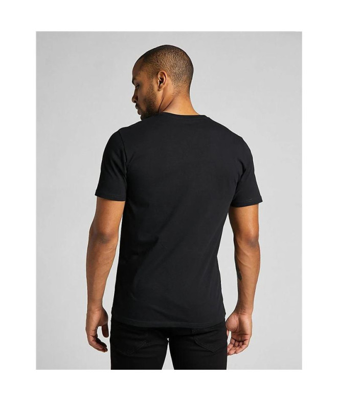 T-shirt Lee Wobbly Logo Noir
