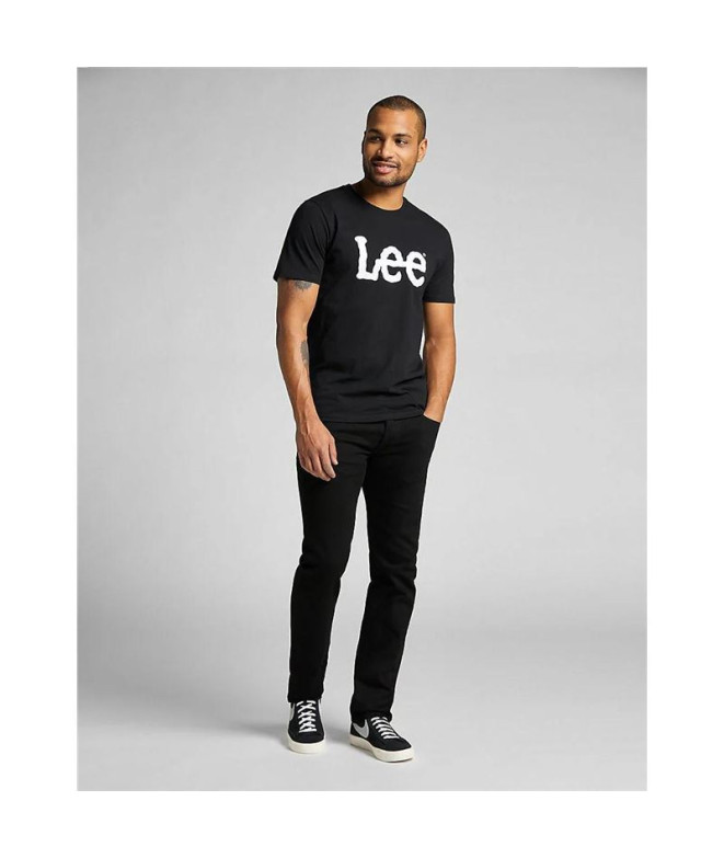 T-shirt Lee Wobbly Logo Noir