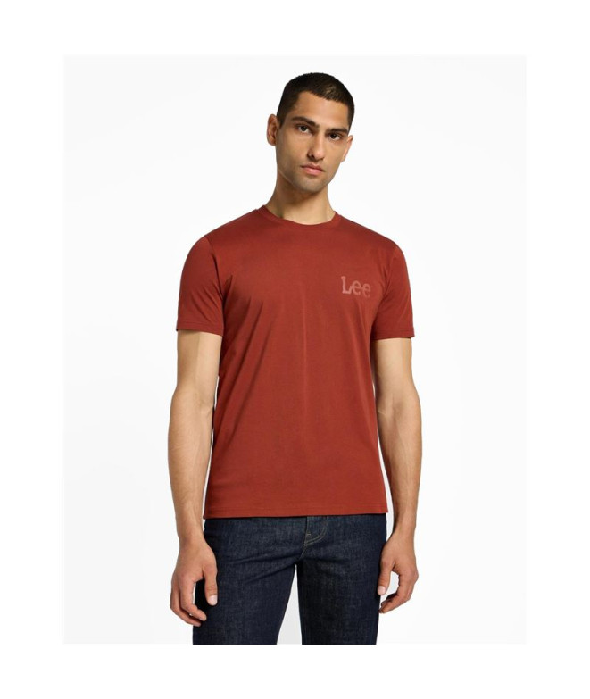 Camiseta Lee Medium Wobbly Hombre Marrón
