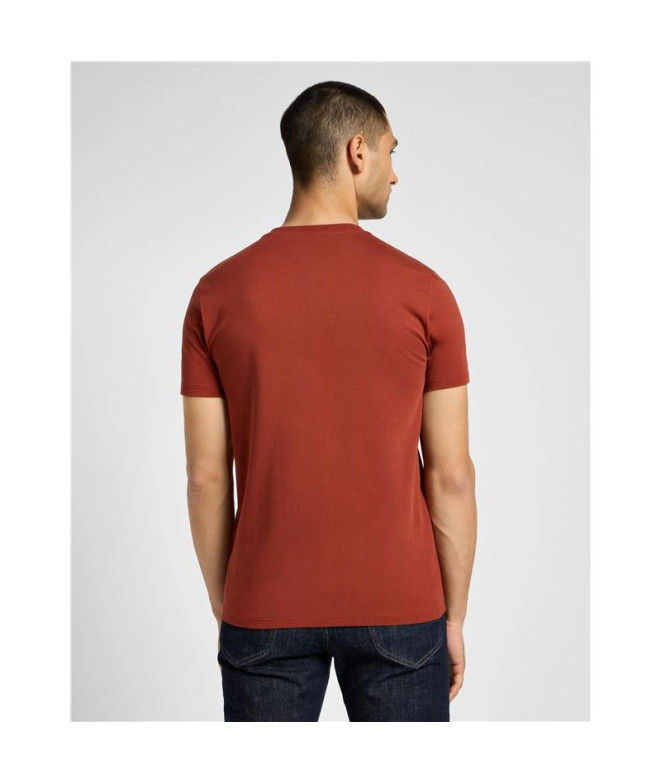 Camiseta Homem Lee Medium Wobbly Castanho