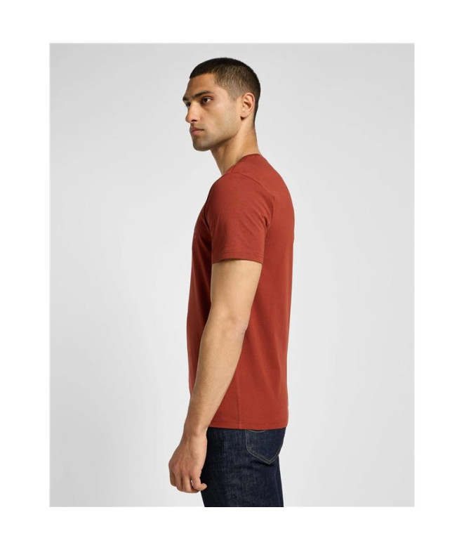 Camiseta Homem Lee Medium Wobbly Castanho