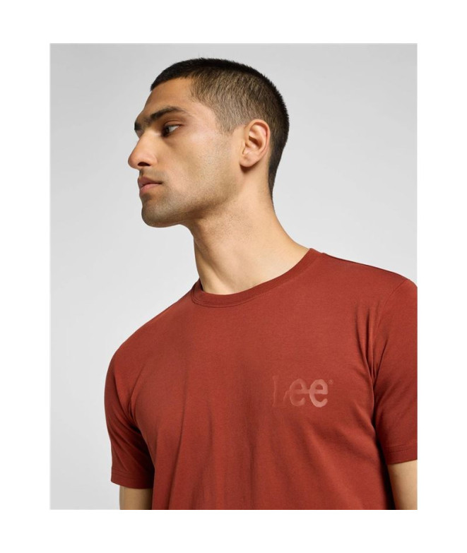Camiseta Homem Lee Medium Wobbly Castanho