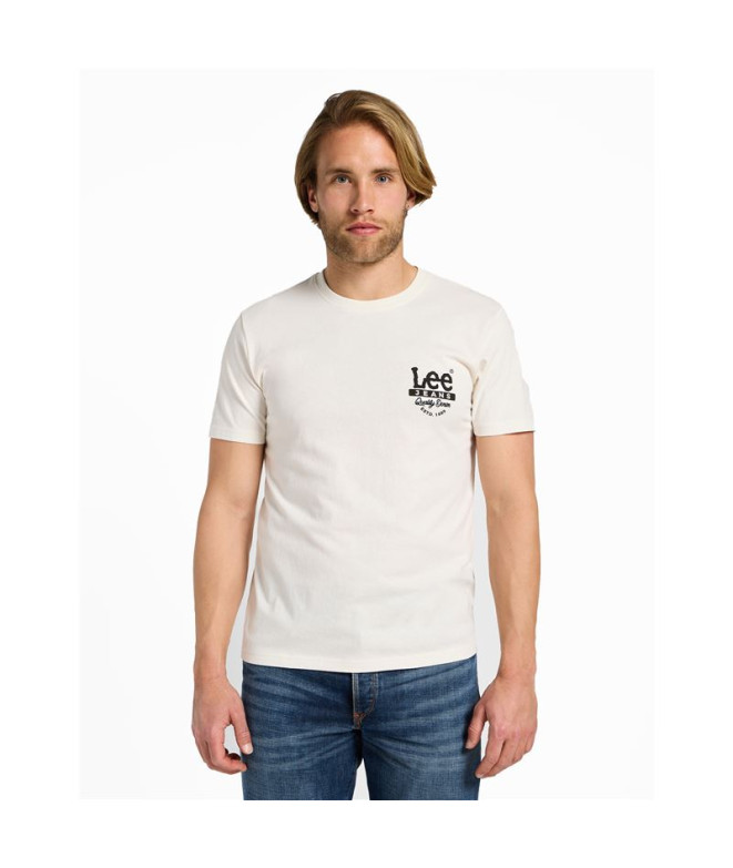 Camiseta Lee Ss Working West Ecru