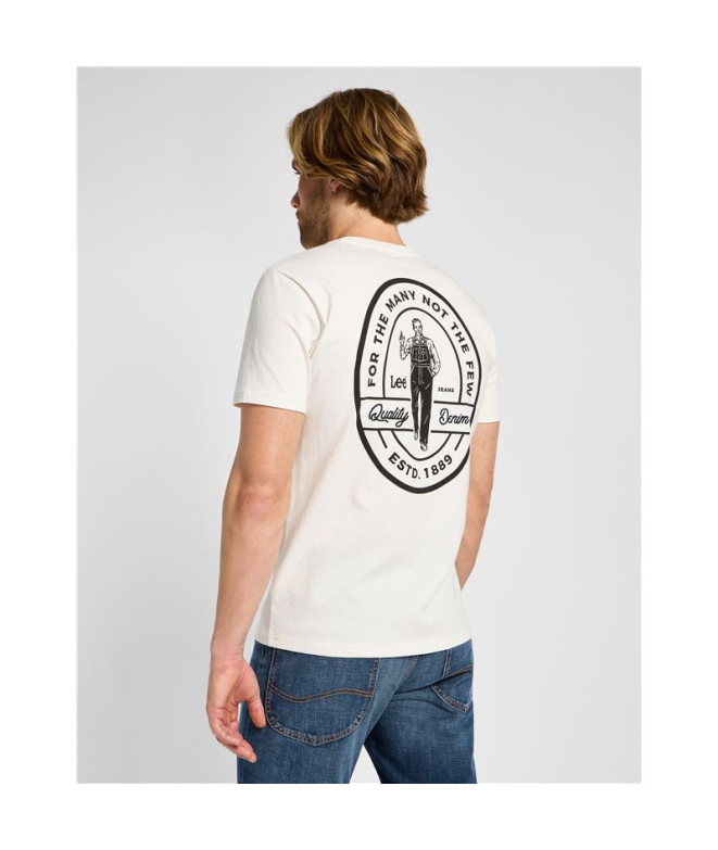 Camiseta Lee Ss Working West Ecru